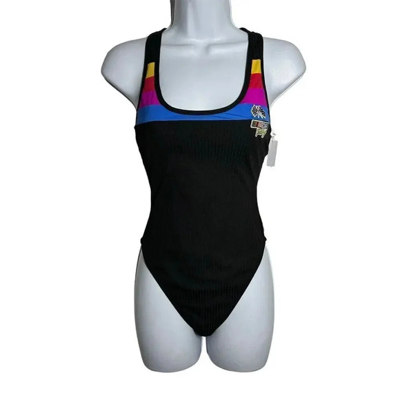 HURLEY x NASCAR One piece swimsuit womens size Small NWT Racing stock car - Picture 3 of 10